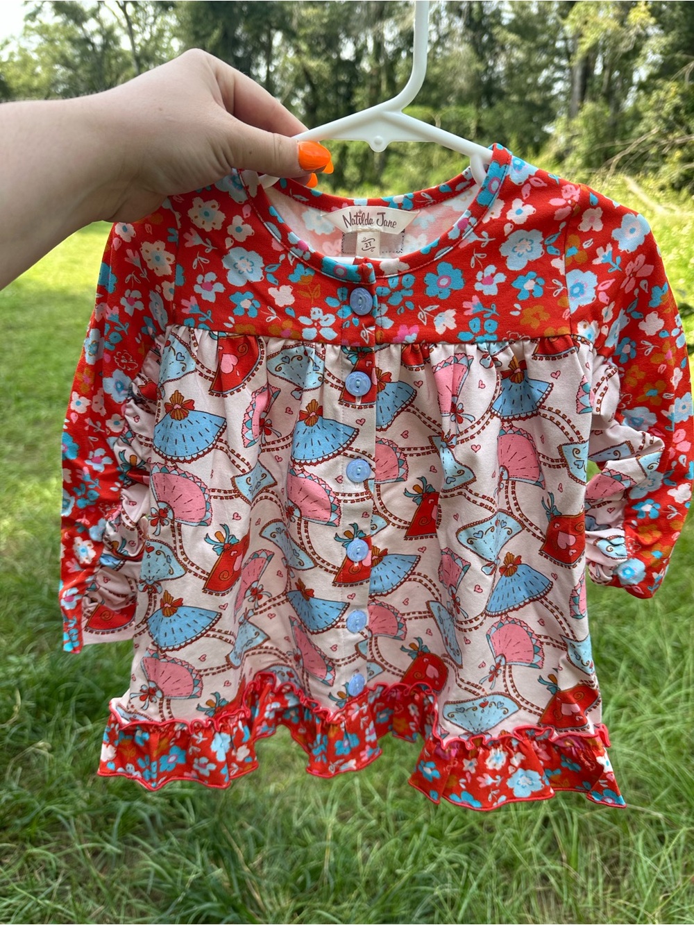 Matilda Jane Sweetheart Fans Valentine’s Top